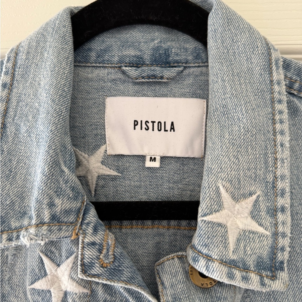Pistola Star Embellished Denim Jacket - Picture 2 of 3